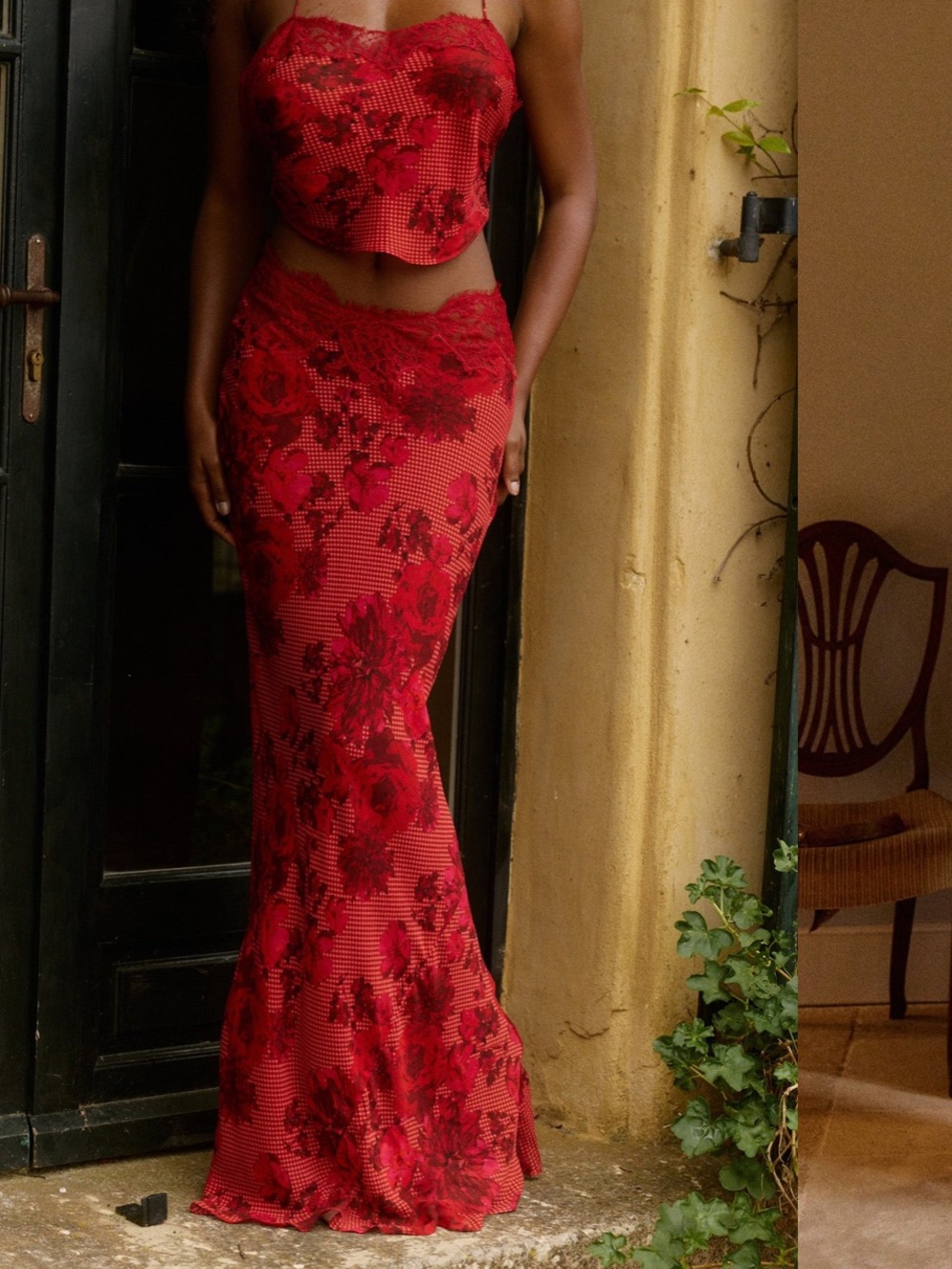 Bydee - FLEURIE MAXI SKIRT IN ROSÉ